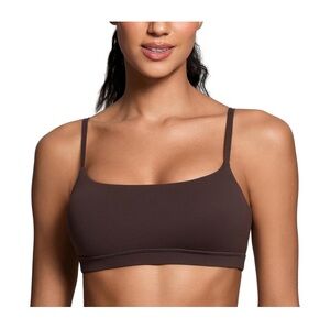 New Women Medium CRZ YOGA Butterluxe Adjustable Spaghetti Strap Sports Bras